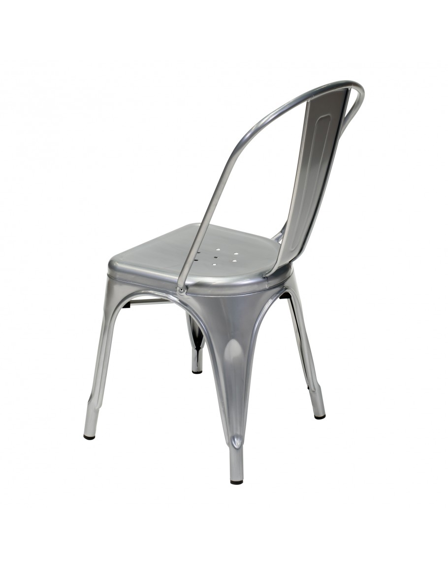 engrom Metal Chair, Gunmetal Grey for Sale